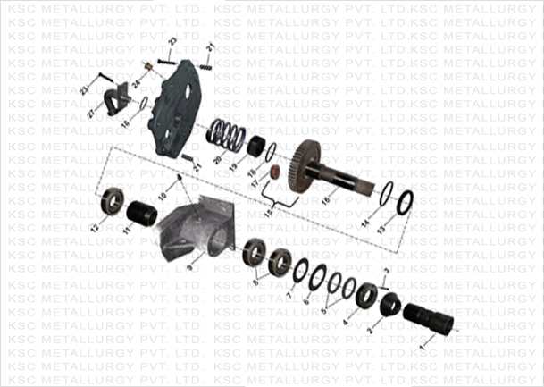 Gear Housing Complete Atlas Copco Wagon Drill Parts